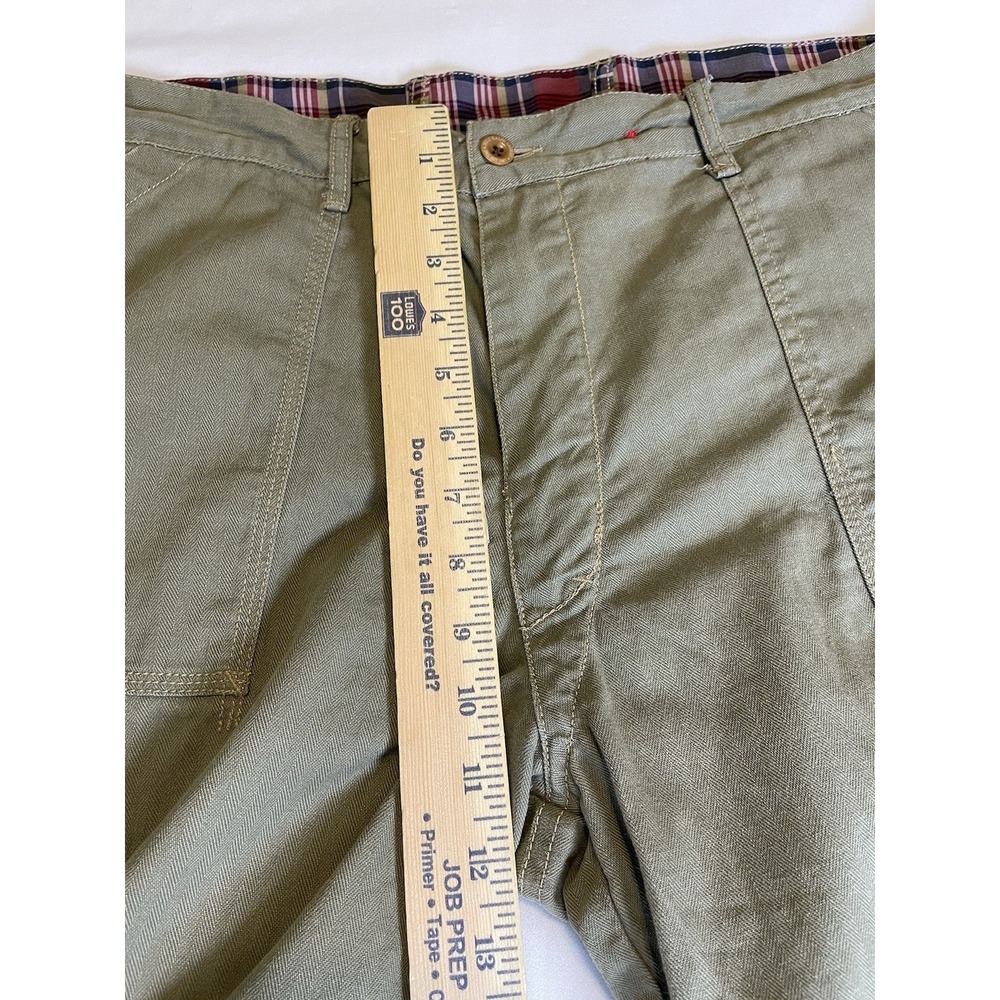 Vintage Polo Ralph Lauren Reversible Shorts 37 Khaki Plaid‎ Y2k Preppy No Tags - Picture 9 of 10